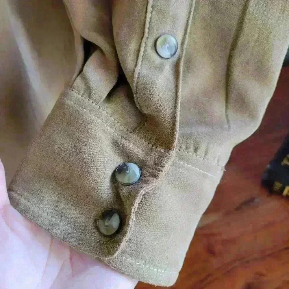 COPY - North River Outfitter Men's Shirt Long Sleeve XXL Brown/Camel Western - Picture 12 of 15